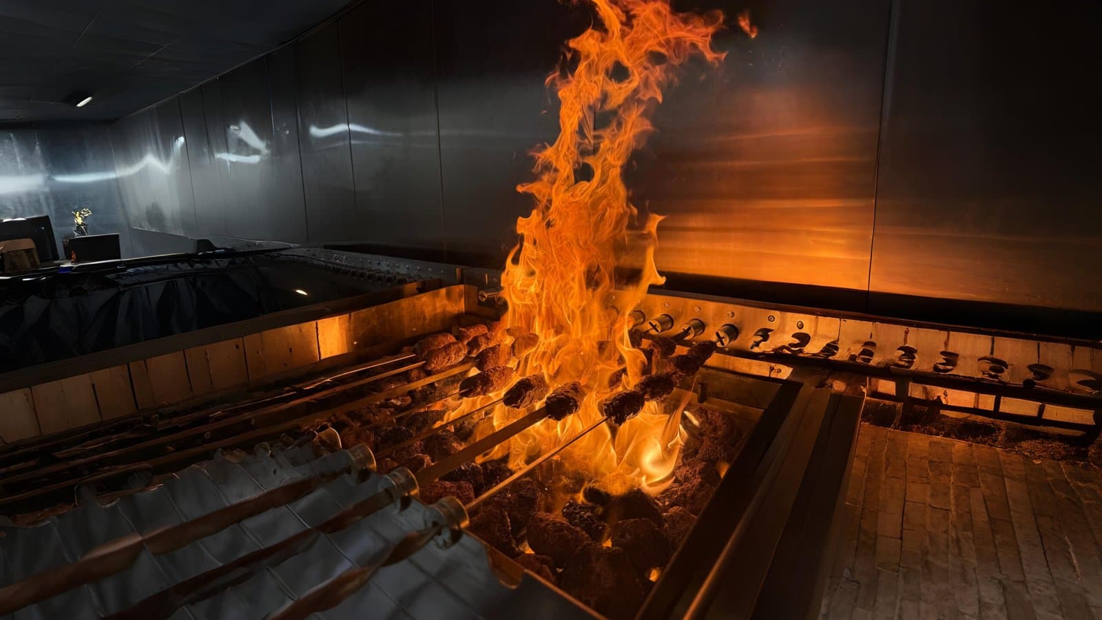 Grill flames